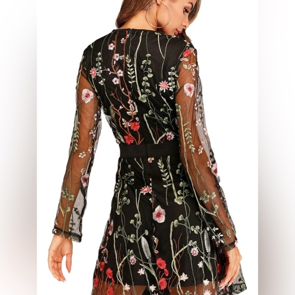 NWOT - Milumia’s FLORAL CockTail Dress -Taylor Swift inspired - Sz Medium - Picture 4 of 9